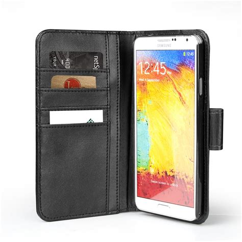 Wallet Case With Strap for Samsung Galaxy Note 3.